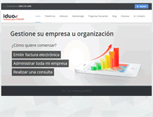 Tablet Screenshot of iduo.com.ar